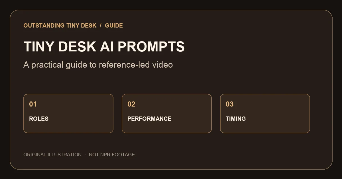 Tiny Desk AI prompt guide: roles, performance and timing